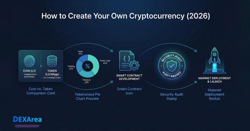 How to Create Your Own Cryptocurrency in 2026 (Token vs Coin Guide)