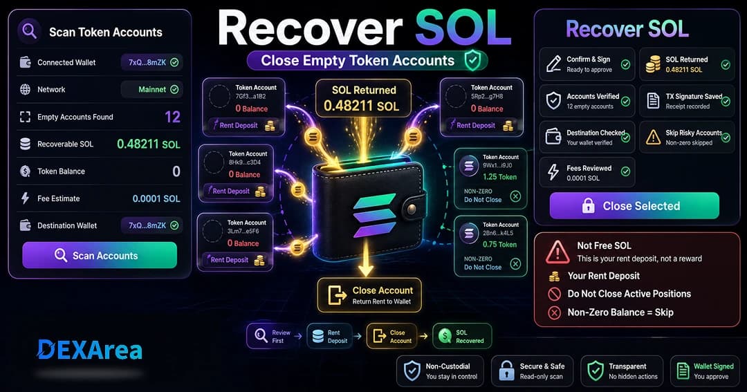 How to Recover SOL from Solana Token Accounts