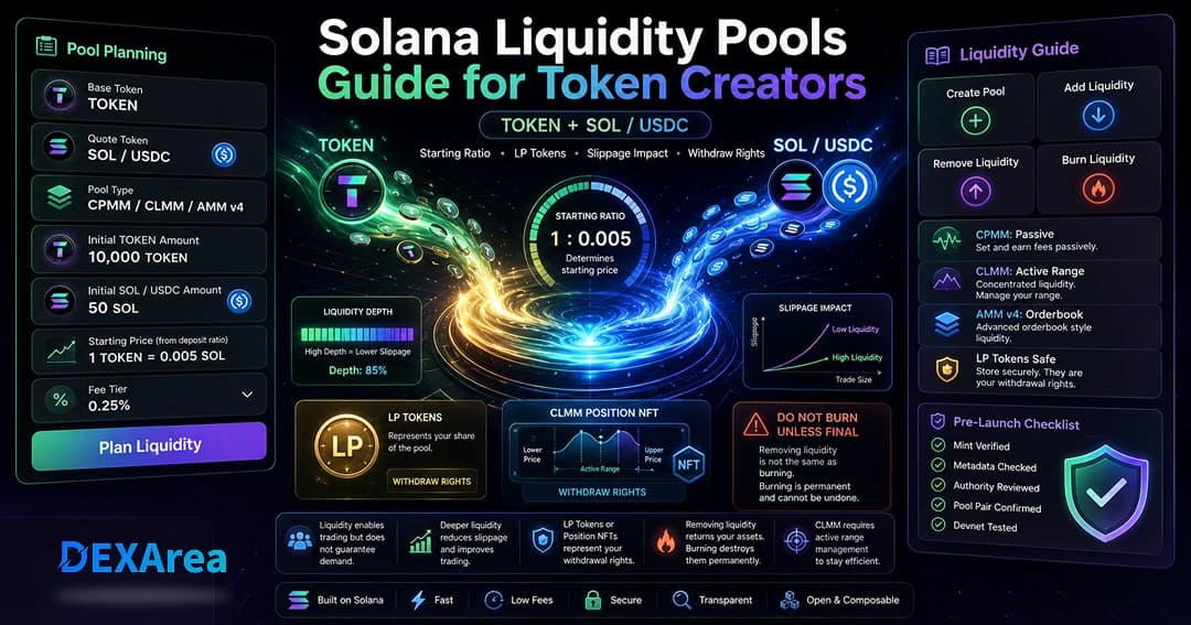 Solana Liquidity Pools Explained for Token Creators
