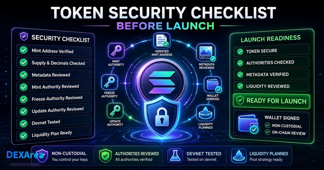 Solana Token Security Checklist Before Launch