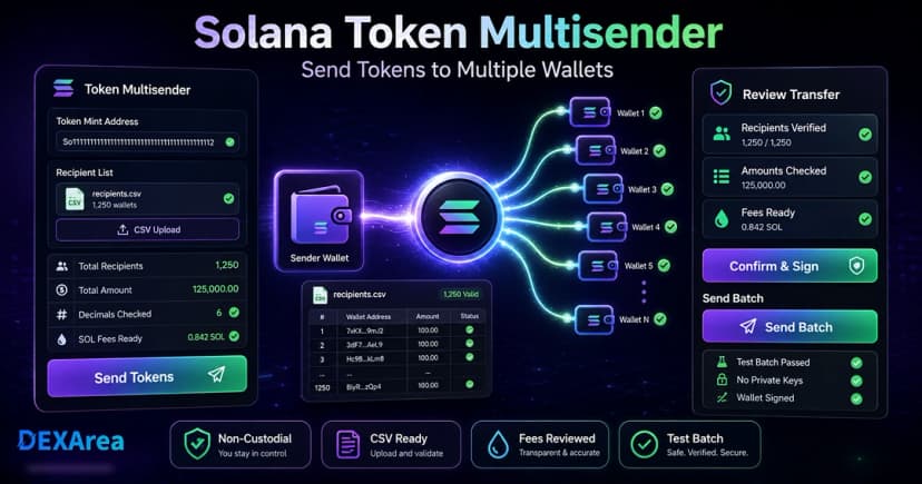 Solana Token Multisender: Send Tokens to Multiple Wallets