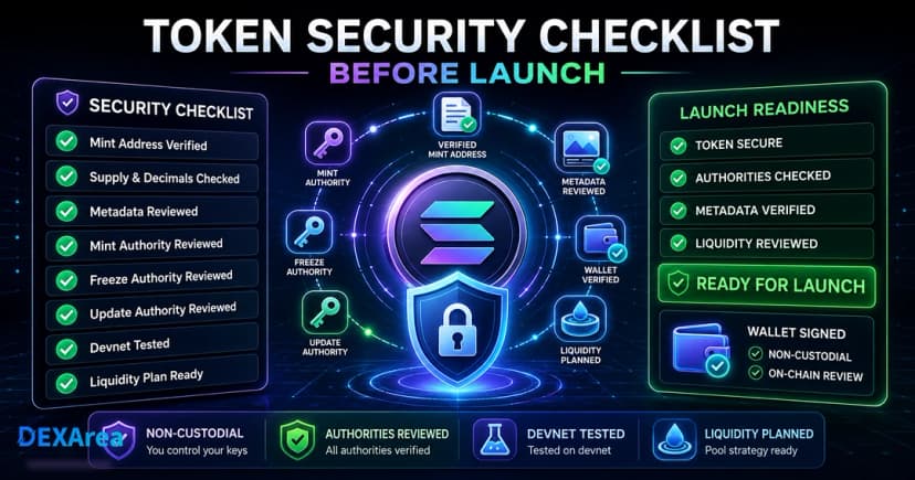 Solana Token Security Checklist Before Launch