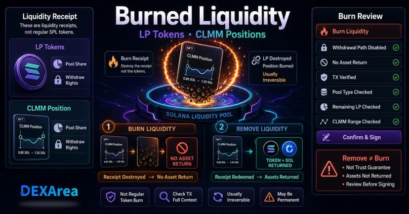 What Does Burned Liquidity Mean on Solana?