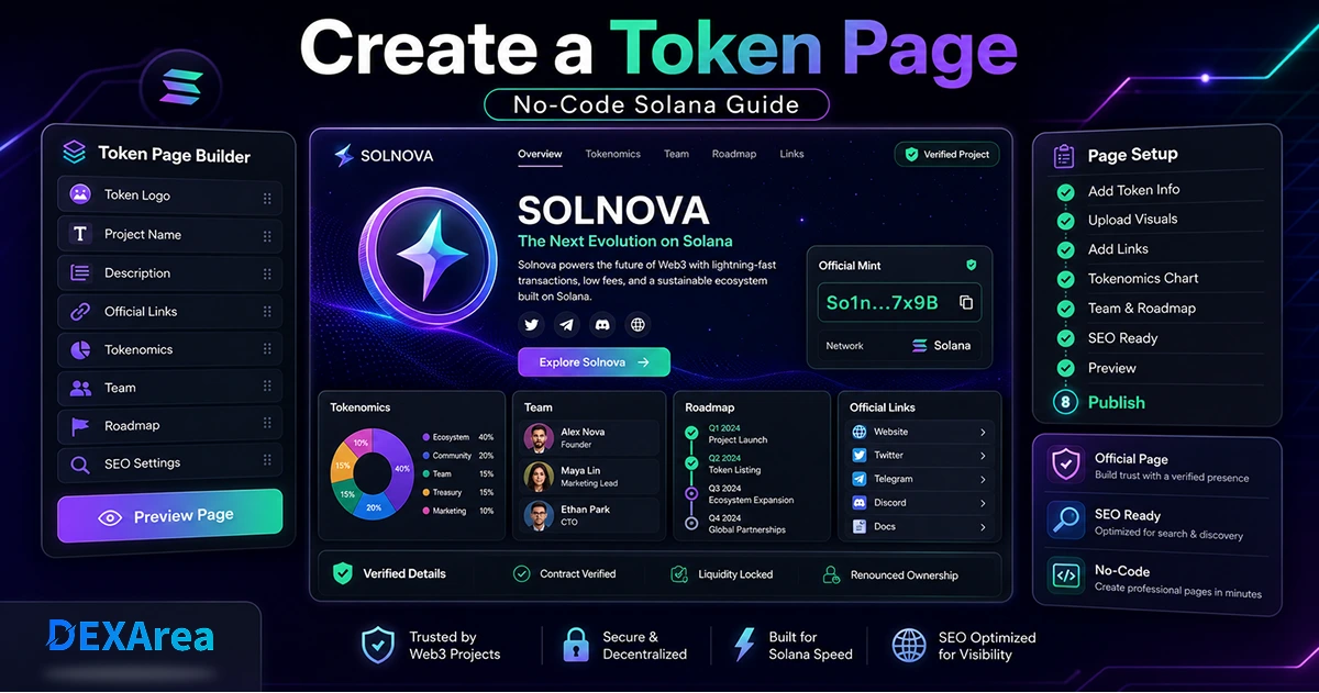 Token No Code How to Create a Token Page for Your Solana Crypto Project (No-Code ...