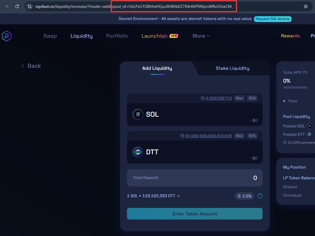 Find pool ID on Raydium